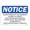 Signmission OSHA Sign, 7" H, Rigid Plastic, Scented Products Can Aggravate Asthma Allergies Sign, Landscape OS-NS-P-710-L-18250 - alternate 1